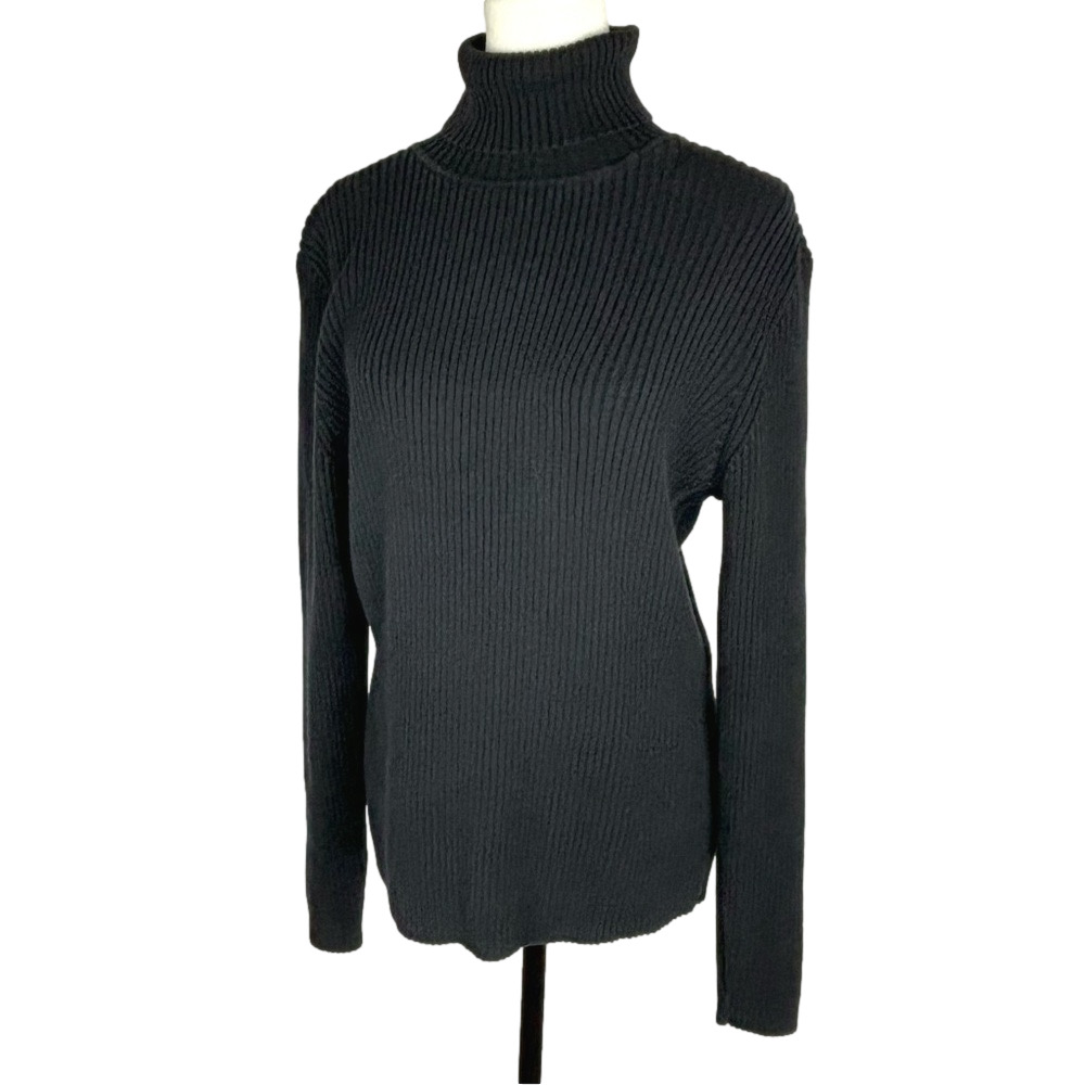 Gap black ribbed turtleneck